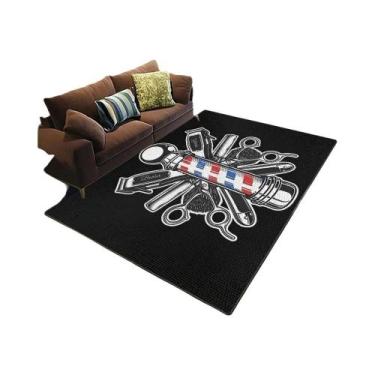 Imagem de Tapete Antiderrapante Grande Para Barbearia, Decoração De Sala De Esta