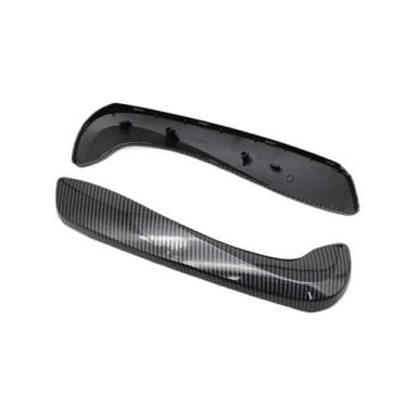 Imagem de Maçaneta interna dianteira esquerda direita do carro com tampa compatível com Renault Megane 3 III 2008-2016/Fluence 2009-2015 809600015R 197012651(Handle Cover-Cabon 2)