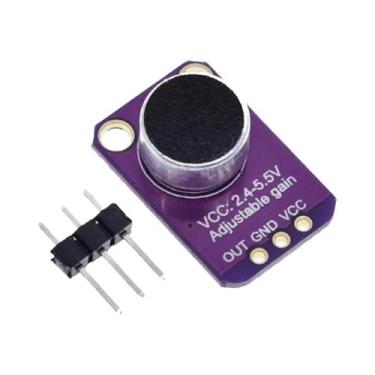 Imagem de Amplificador de microfone de eletreto GY-MAX4466 MAX4466 ajustável - N
