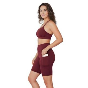 Imagem de Bermuda Fitness Feminina Com Bolsos Laterais-Feminino