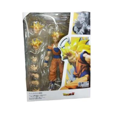 Imagem de Figura De Ação Colecionável Saiyan 3 Goku Dragon Ball Modelo Shf Com M