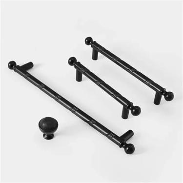 Imagem de HTNAFONI Puxadores de armário de cozinha ouro preto claro liga de zinco puxadores de gaveta de armário de armário ferragens de porta de móveis 1 peça (botão cinza pérola)