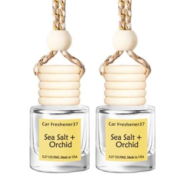 Imagem de Ambientador de carro suspenso, aroma de longa duração, purificadores de ar fofos para mulheres, 2 pacotes com difusor de óleo essencial não tóxico, feito nos EUA