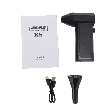 Imagem de Dpofirs Ventilador de Ar Turbo Espanador Elétrico Portátil Ferramenta de Limpeza Poderosa para Carro de Escritório Doméstico Com Bateria de 8000mAh Ventilador de Portátil para Viagens, Acampamento