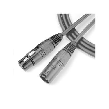 Imagem de Cabo Para Microfone 0,20 Mm Conector Xlr Macho/ Xlr Femea Ninja 10ft 3,05 Metros Preto