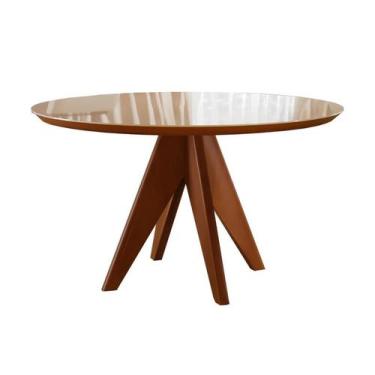 Imagem de Mesa de Jantar Redonda Madeira Maciça Ametista Harmonia - Harmonia Sal
