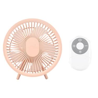 Imagem de JNIYHGENS Ventilador de acampamento com luz LED para barraca portátil, recarregável, USB, ventilador de mesa para interrupções de carros de barraca