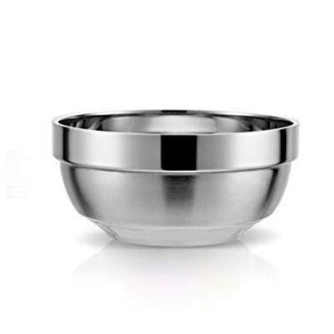 Imagem de Cesta de frutas tigela de frutas tigela de 11/14 cm ouro 304 tigela de aço inoxidável grossa de camada dupla tigela de prevenção de calor Ramen sorvete sopa de frutas tigela de macarrão tigelas de