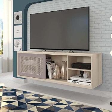 Imagem de Rack Suspenso para Tv até 55 Polegadas 136cm em Bp Porta Telada Multiverso Espresso Móveis