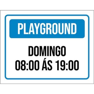 Imagem de Kit 3 Placas Playground Domingo