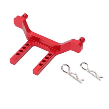 Imagem de 1/18 RC Frente Car Shell Pilar Peças de reposição Liga de alumínio Suporte ajustável em altura para Traxxas LaTrax Teton 760541 Acessórios para carro com controle remoto (Vermelha)