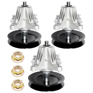 Imagem de JYLEYJ (Pacote com 3) Conjunto de eixo substitui 618-06978 918-06978 Apto para RZT-L54 RZT-L54KH RZT-L54KW RZT-S54 RZT-LX 54 RZT-S54KH MTD Craftsman T8400 G8600 G84000 Z6900 Z6600 Troy Bilt TB2454