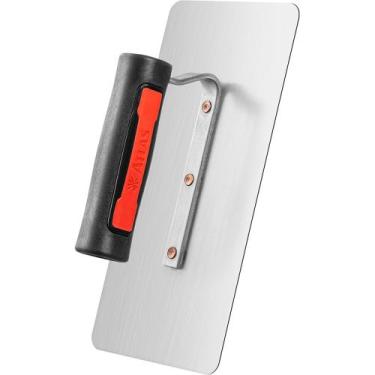 Imagem de Desempenadeira de aço Lisa com Cantos Arredondados 250 mm x 120 mm, At