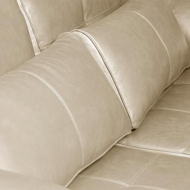 Imagem de Sofá Decorativo Piece Bipartido Retrátil Sala de Estar 250cm Couro Bege G58 - Gran Belo