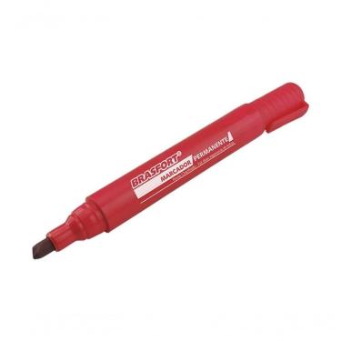 Imagem de Marcador Permanente Brasfort P.Grossa Vermelha 7856 C-12Pcs