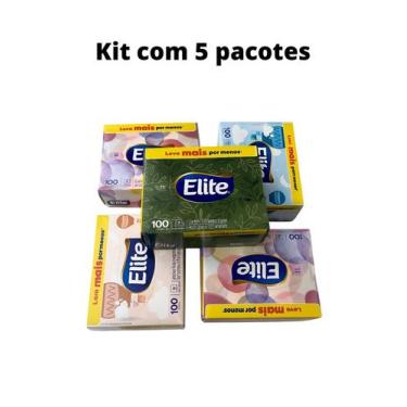 Imagem de Lenço De Papel Elite 500 Folhas Dupla Alta Absorção Macio