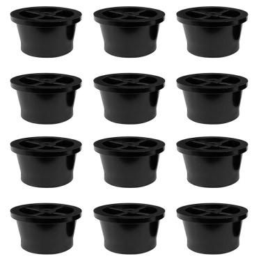 Imagem de 12 Pés Sapata Para Móveis Plástico Preto 2cm - Sofá, Puffs Adicionar aos favoritos