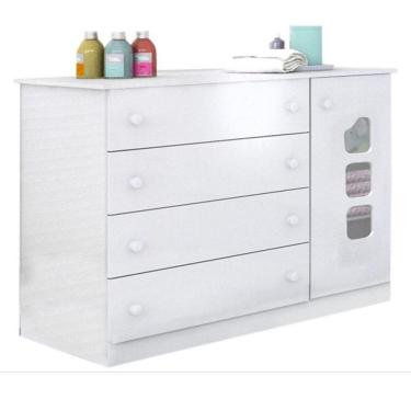 Imagem de Cômoda Infantil Lívia Branco Brilho - Phoenix