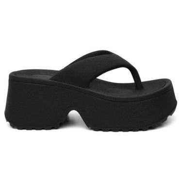 Imagem de Tamanco Feminino Plataforma Anabela Sandália Casual Dia Dia Confortáve