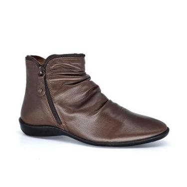 Imagem de BOTA PERLATTO ANGEL COURO RUGAS ZIPER REF ANG811E FEMININO-Feminino