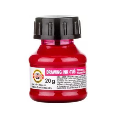 Imagem de Tinta Caligrafia Drawing Ink 20gr Koh-i-noor Vermelho