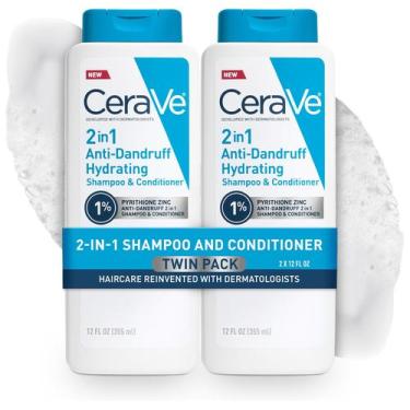 Imagem de Condicionador de limpeza de cabelo CeraVe 2 em 1 anti-caspa 355ml
