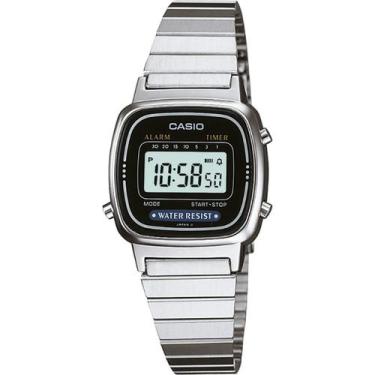 Imagem de Relógio Casio Vintage LA670WA-1DF Prata Feminino, Prata