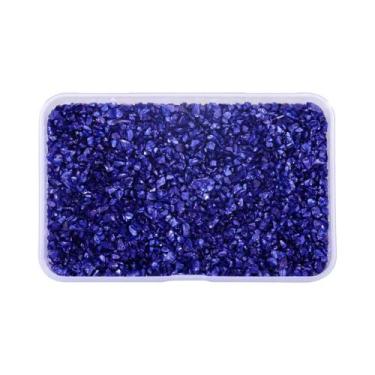 Imagem de Pedras De Vidro Trituradas De Resina Colorida Irregular 80g Para Decor