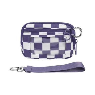 Imagem de Carteira Feminina Xadrez Preta Iris Com Janela Para Identificação, Bol