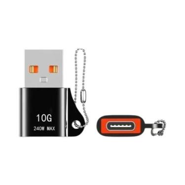 Imagem de Adaptador OTG USB Para Tipo-C 3.0, Conversor Masculino Para Feminino, 