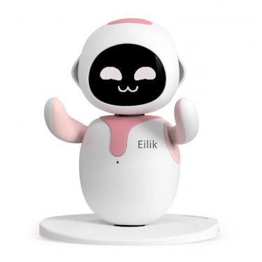 Imagem de Robô Companheiro Inteligente Branco e Rosa – Eilik Interactive Robot Pet, Programável e Interativo para Crianças e Adultos