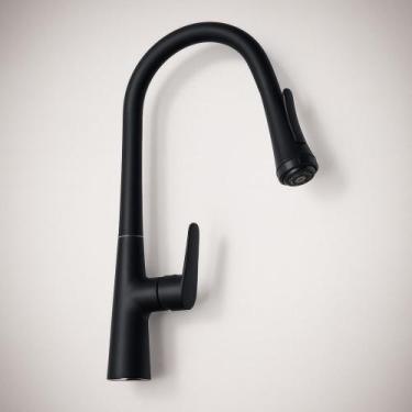 Imagem de Torneira Cozinha Gourmet Monocomando Extensível Preto Fosco - Deend
