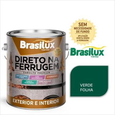 Imagem de Tinta Esmalte Direto Na Ferrugem 3,6 Litros Brasilux Escolha sua Cor S