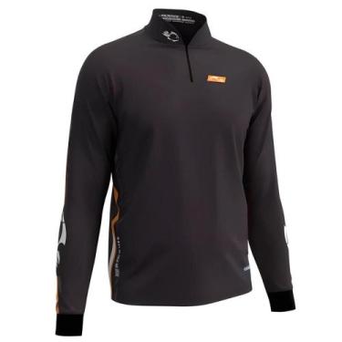 Imagem de Camisa de Pesca Proteção Solar UV Evo 23 Black - Faca na Rede, GG