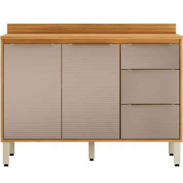 Imagem de Balcão de Pia com Tampo 120 cm 2 Portas Valena