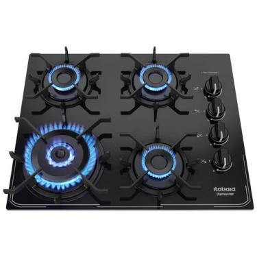 Imagem de Cooktop 4 Bocas a Gás GLP Itatiaia Preto Itamaster, Preto, Bivolt