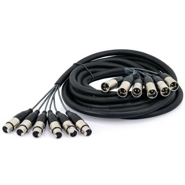Imagem de Multicabos Xlr 8 Vias Amphenol - 50 Mt