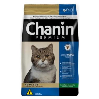 Imagem de Ração Chanin Premium Sabor Peixe Sem Corantes Para Gatos Adultos 10,1 