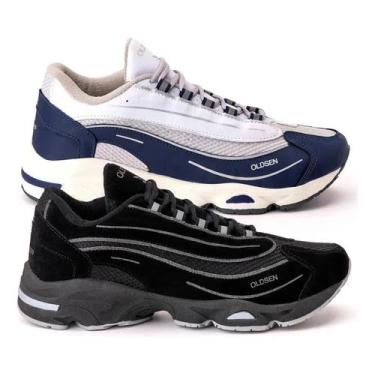 Imagem de Kit 2 Tenis Masculino Street Confortavel Chunky Dia A Dia - Oldsen, Ma