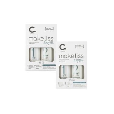 Imagem de Kit 2 Make Liss Express Amavia Selagem Liso Progressiva Hair
