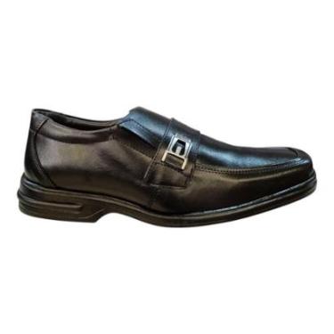 Imagem de Sapato Masculino Bertelli Casual Conforto Social Cale Fácil Atiderrapante 80.001 Preto-Masculino