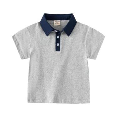 Imagem de Camisetas Polo De Algodão Para Meninos E Meninas, Estilo Básico De Man