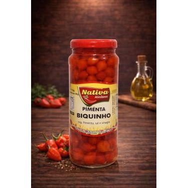 Imagem de Pimenta Biquinho Vermelha em Conserva 180g - Nativa