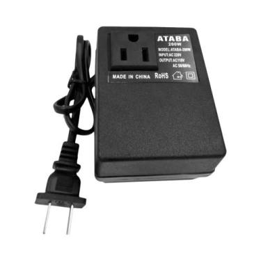 Imagem de Conversor De Voltagem 200W 220V Para 110V, Transformador Redutor De Vo