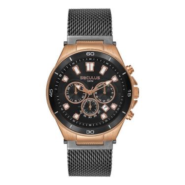 Imagem de Relógio Seculus Masculino Ref: 44305gpsvua3 Cronógrafo Mesh Bicolor