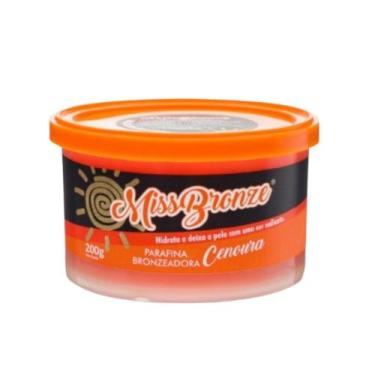 Imagem de Parafina Bronzeadora com Ativador de Bronze Miss Bronze 200g Cenoura -