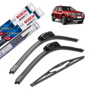 Imagem de Limpador Parabrisa Renault Duster 2016 2017 2018 + Traseira - Bosch e 