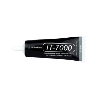 Imagem de Cola Tela Celular It7000 Preta 110ml - IMPLASTEC