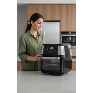 Imagem de 2x Fritadeira Air Fryer Forno 12L 4 em 1: Assa, Frita, Desid - Congrat