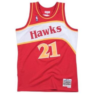 Imagem de Regata Mitchell & Ness NBA Swingman Jersey Road Atlanta Hawks Dominique Wilkins Masculino-Masculino